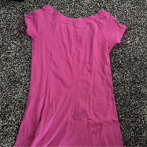 Chelsea & Theodore Dress Women Pink cotton short sleeve XS extra small